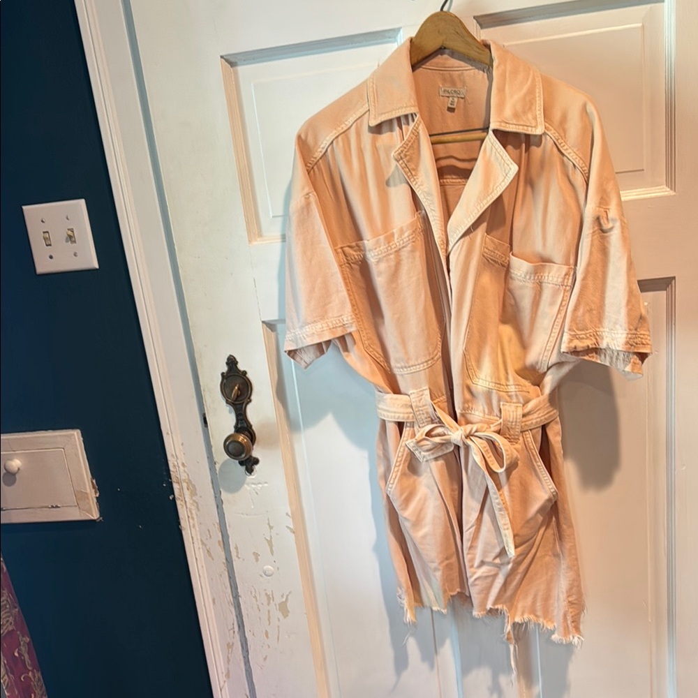 Women's Peach Short-Sleeve Jacket